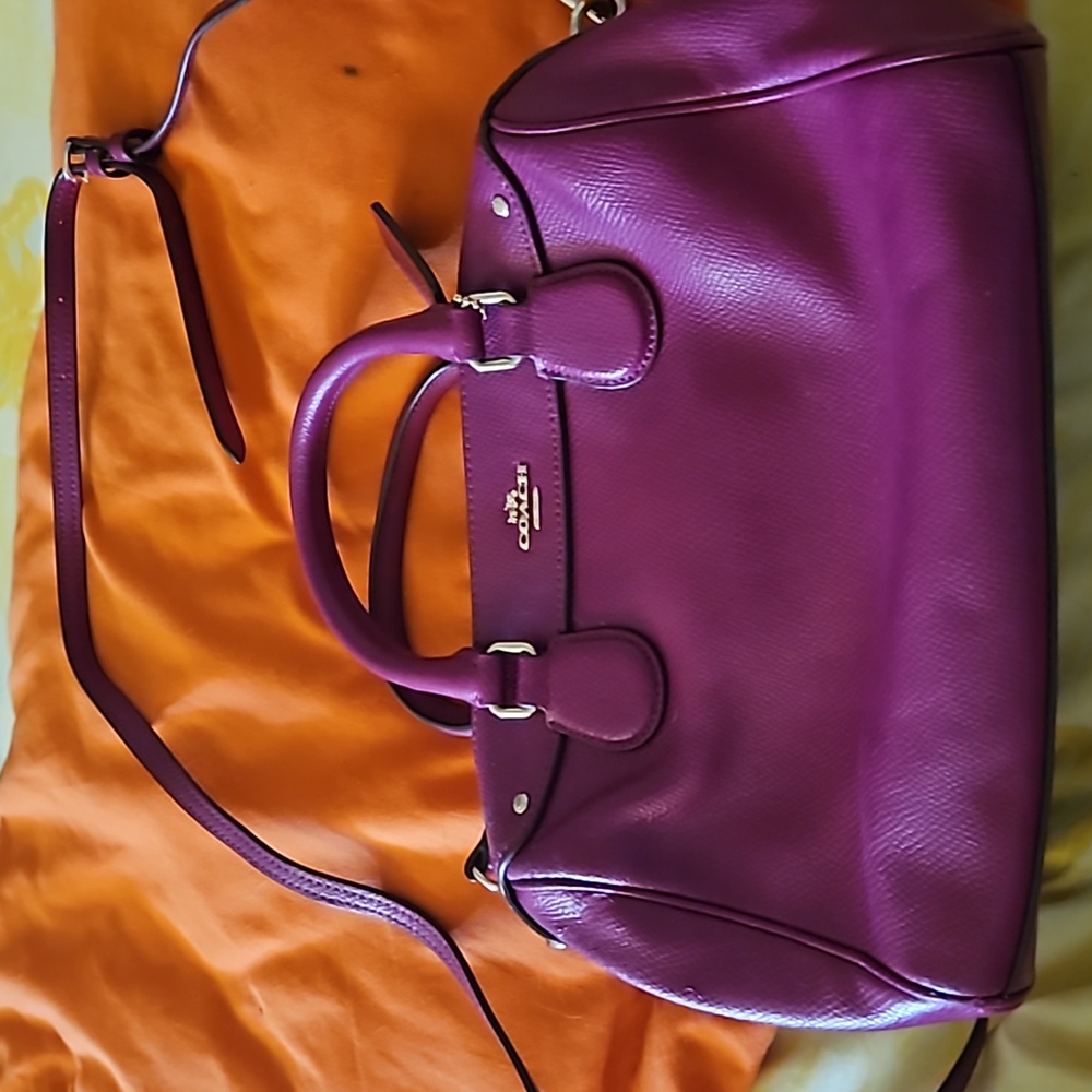 Plum colored Coach bag